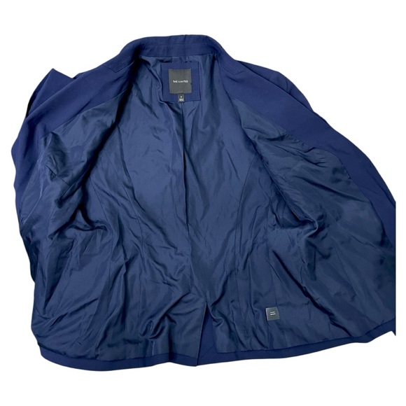 The Limited Women Blue Navy Tailored Fit Blazer with Notched Lapels Size 10 - Picture 7 of 11